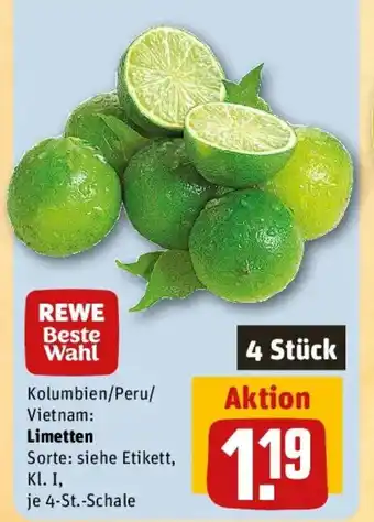 REWE Limetten Angebot