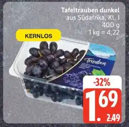 Edeka Tafeltrauben dunkel Angebot