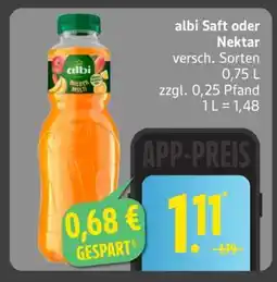 Edeka Albi Saft oder Nektar Angebot