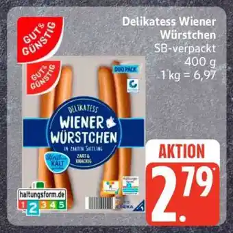 Edeka Delikatess Wiener Würstchen Angebot