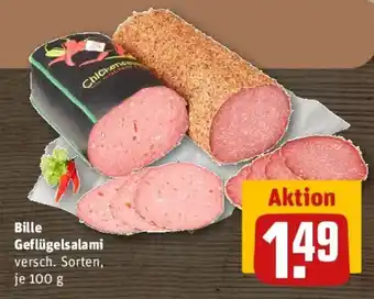 REWE Bille Geflügelsalami Angebot