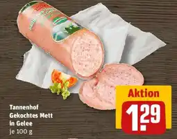 REWE Tannenhof Gekochtes Mett in Gelee Angebot
