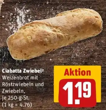 REWE Ciabatta Zwiebel Angebot