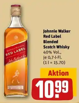REWE Johnnie Walker Red Label Blended Scotch Whisky Angebot