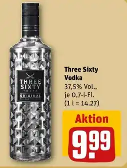 REWE Three Sixty Vodka Angebot