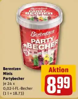 REWE Berentzen Minis Partybecher Angebot