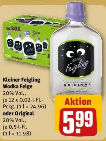 REWE Kleiner Feigling Wodka Feige oder Original Angebot