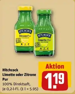 REWE Hitchcock Limette oder Zitrone Pur Angebot