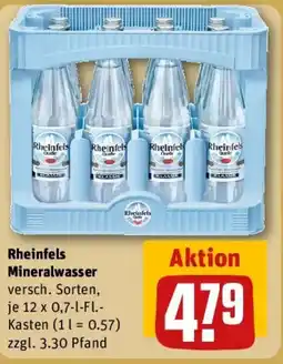REWE Rheinfels Mineralwasser Angebot