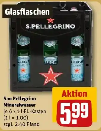 REWE San Pellegrino Mineralwasser Angebot