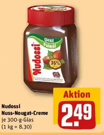 REWE Nudossi Nuss-Nougat-Creme Angebot