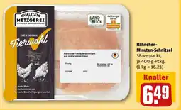 REWE Hähnchen- Minuten-Schnitzel Angebot