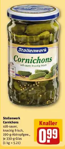 REWE Stollenwerk Cornichons Angebot