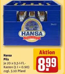 REWE Hansa Pils Angebot