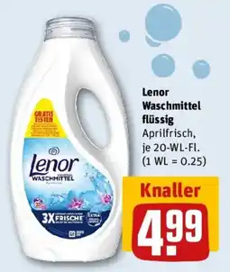 REWE Lenor Waschmittel flüssig Angebot
