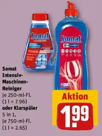 REWE Somat Intensiv Maschinen Reiniger oder Klarspüler Angebot