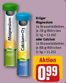 REWE Krüger Magnesium oder Calcium Angebot