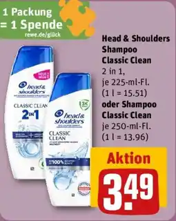 REWE Head & shoulders shampoo classic clean oder shampoo classic clean Angebot