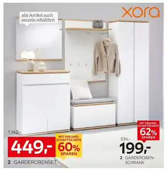 Xora garderobenset 4-teilig