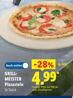 Lidl Grill-meister pizzastein Angebot