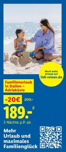 Lidl Familienurlaub in italien – adriaküste Angebot