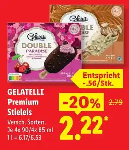 Lidl Gelatelli premium stieleis double paradise Angebot