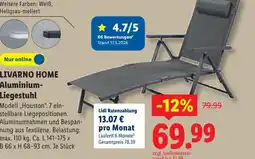 Lidl Livarno home aluminium-liegestuhl modell „houston“ Angebot