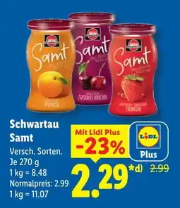 Lidl Schwartau samt aprikose Angebot