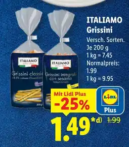 Lidl Italiamo grissini classic Angebot
