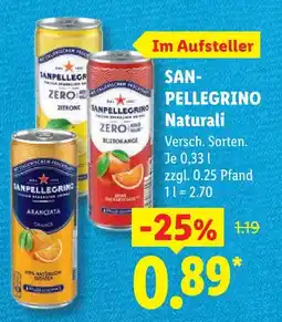 Lidl San pellegrino zero zitrone Angebot