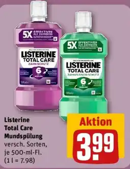 REWE Listerine Total Care Mundspülung Angebot