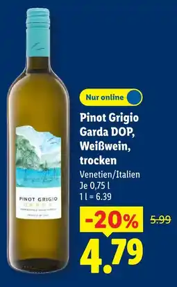 Lidl Pinot grigio garda dop, weißwein, trocken Angebot