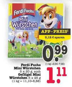 E-Center Ferdi fuchs mini würstchen Angebot