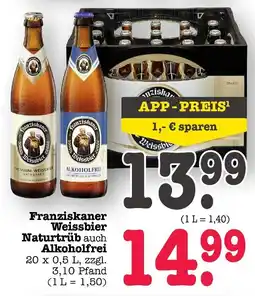 E-Center Franziskaner weissbier naturtrüb Angebot