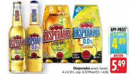 Edeka Desperados original bier mit aguardiente aroma Angebot