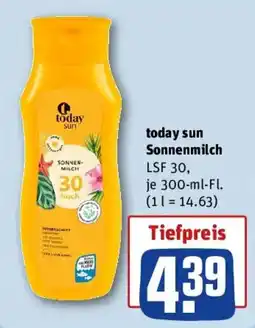 REWE today sun Sonnenmilch Angebot