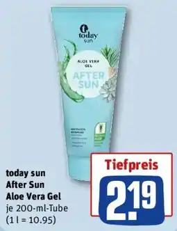REWE today sun After Sun Aloe Vera Gel Angebot