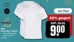 REWE MAUI Herren Basic T-Shirts Angebot