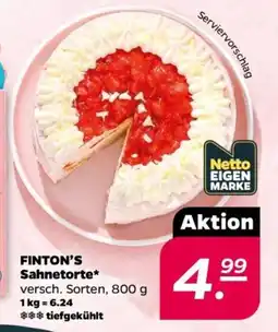 NETTO FINTON'S Sahnetorte Angebot