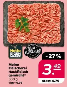 NETTO Meine Fleischerei Hackfleisch gemischt Angebot