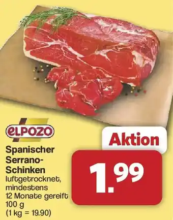 Famila Nord West elpozo Spanischer Serrano Schinken Angebot
