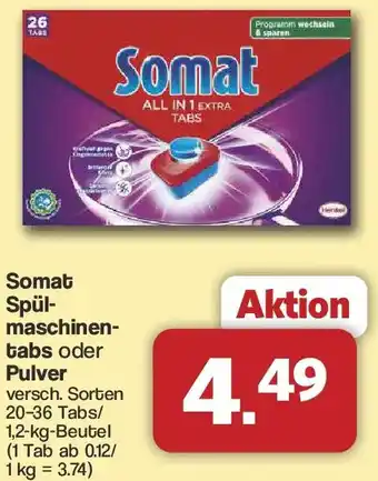 Famila Nord West Somat Spülmaschinentabs oder Pulver Angebot