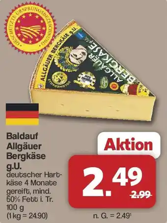 Famila Nord West Baldauf Allgäuer Bergkäse g.U. Angebot
