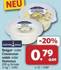 Famila Nord West KÜSTEN GOLD Bulgur oder Couscoussalat oder Hummus Angebot