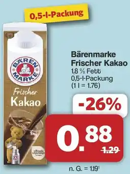 Famila Nord West Bärenmarke Frischer Kakao Angebot