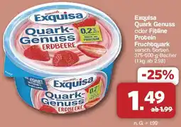 Famila Nord West Exquisa Quark Genuss oder Fitline Protein Fruchtquark Angebot