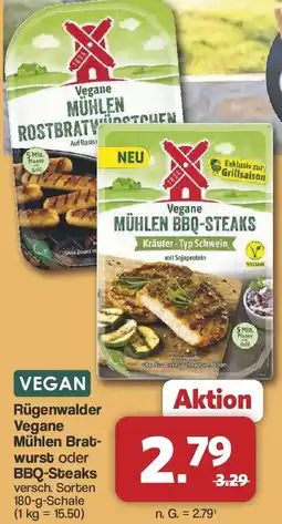 Famila Nord West Rügenwalder Vegane Mühlen Bratwurst oder BBQ-Steaks Angebot