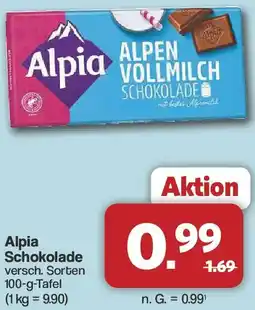 Famila Nord West Alpia Schokolade Angebot