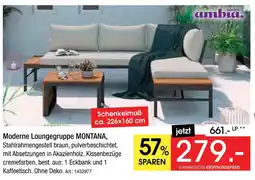 Zurbrüggen Ambia garden moderne loungegruppe montana Angebot