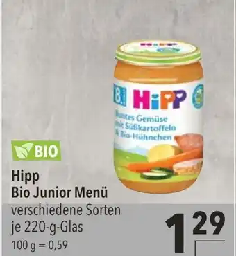 CITTI Markt Hipp Bio Junior Menu je 220-g-Glas Angebot